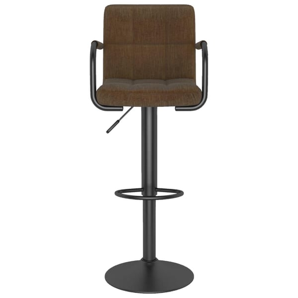 vidaXL barstole 2 stk. stof brun