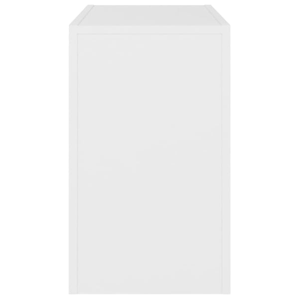 vidaXL Stablebare salongbord 3 stk hvit sponplate