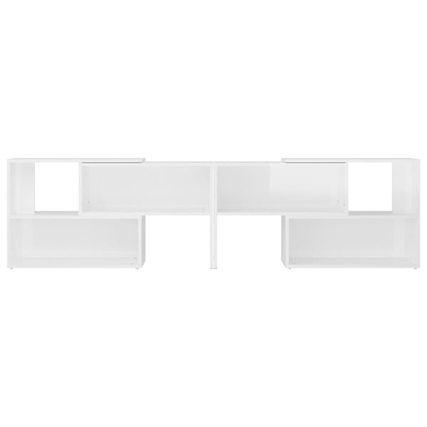 vidaXL tv-skab 149x30x52 cm spånplade hvid højglans