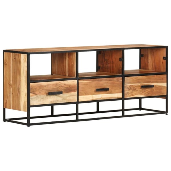 vidaXL tv-skab 110x30x45 cm massivt akacietræ
