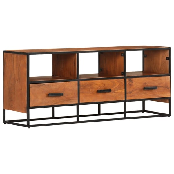 vidaXL tv-skab 110x30x45 cm massivt akacietræ