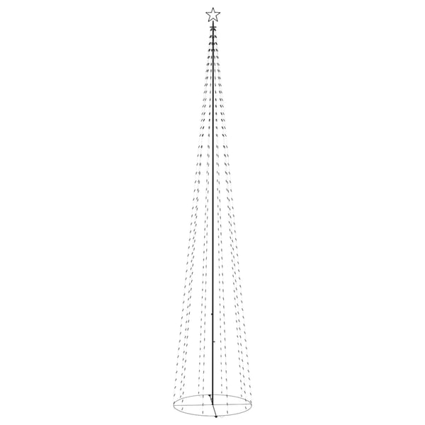 vidaXL lysende juletræ 160x500 cm 752 LED'er blåt lys