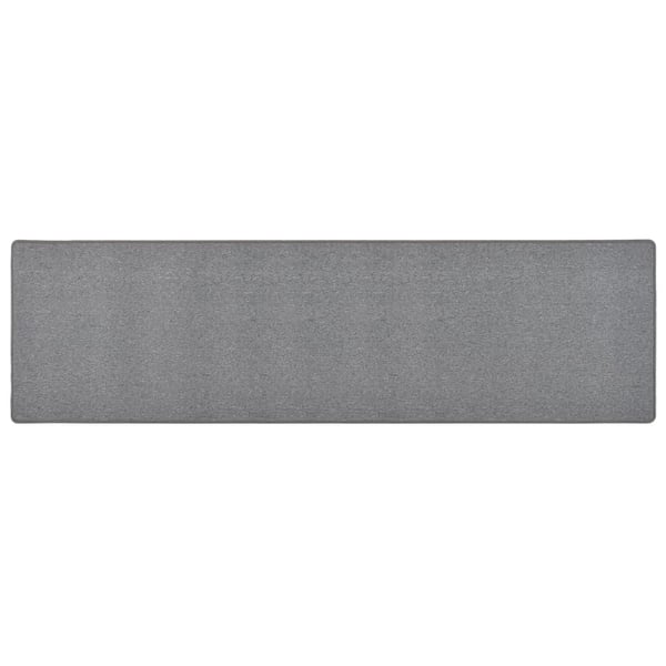 vidaXL tæppeløber 80x300 cm mørkegrå