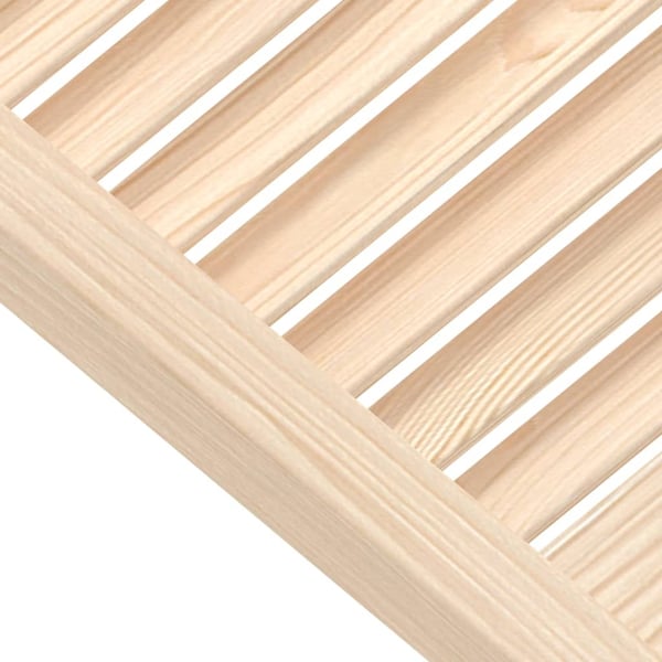 vidaXL skabslåger 2 stk. 99,3x59,4 cm lameldesign massivt fyrretræ