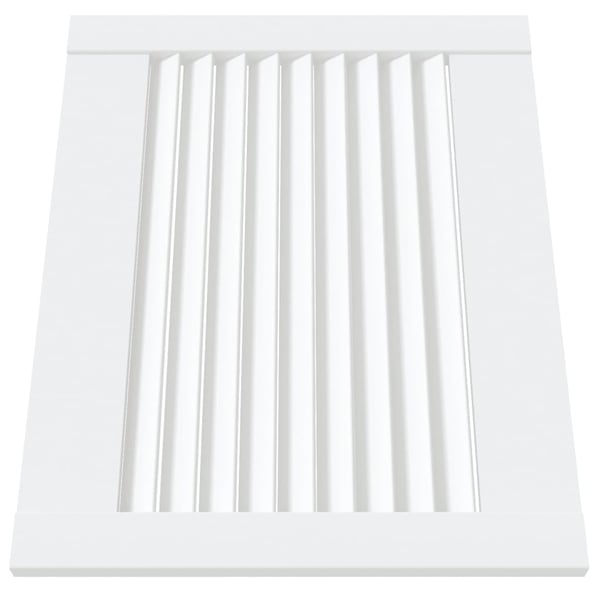 vidaXL skabslåge 39,5x49,4 cm lameldesign massivt fyrretræ hvid