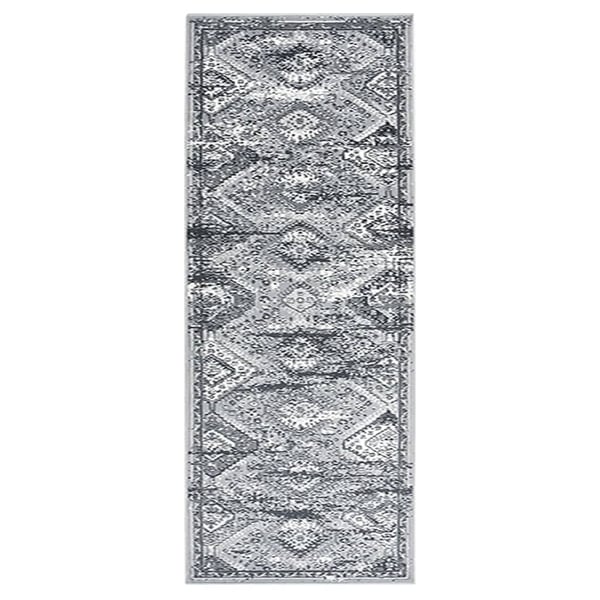 vidaXL tæppeløber 80x200 cm orientalsk BCF grå