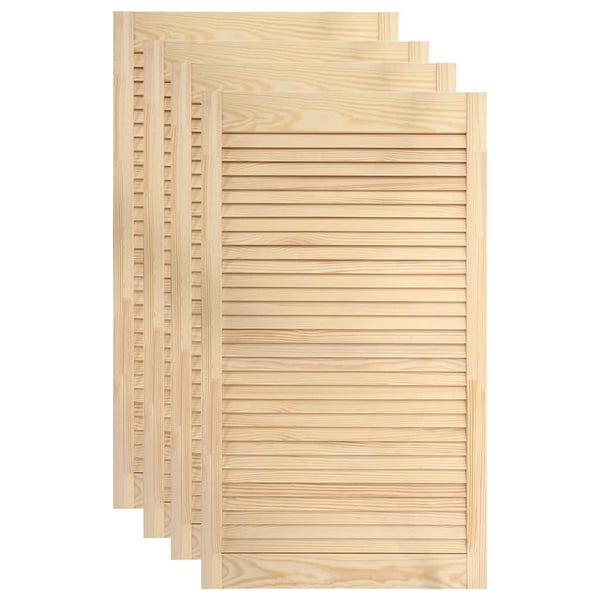 vidaXL skabslåger 4 stk. 99,3x49,4 cm lameldesign massivt fyrretræ