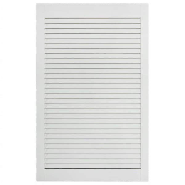 vidaXL skabslåge 99,3x59,4 cm lameldesign massivt fyrretræ hvid