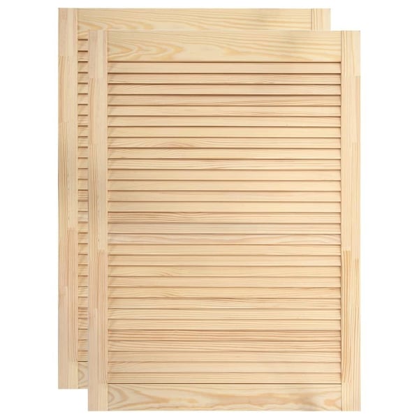 vidaXL skabslåger 2 stk. 69x39,4 cm lameldesign massivt fyrretræ