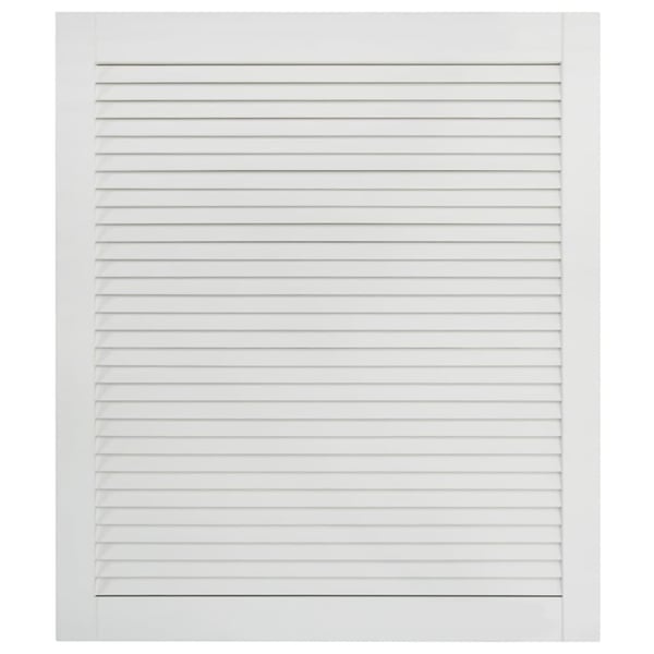vidaXL skabslåge 69x59,4 cm lameldesign massivt fyrretræ hvid