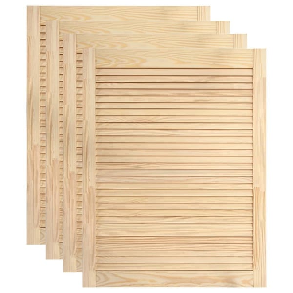 vidaXL skabslåger 4 stk. 69x49,4 cm lameldesign massivt fyrretræ