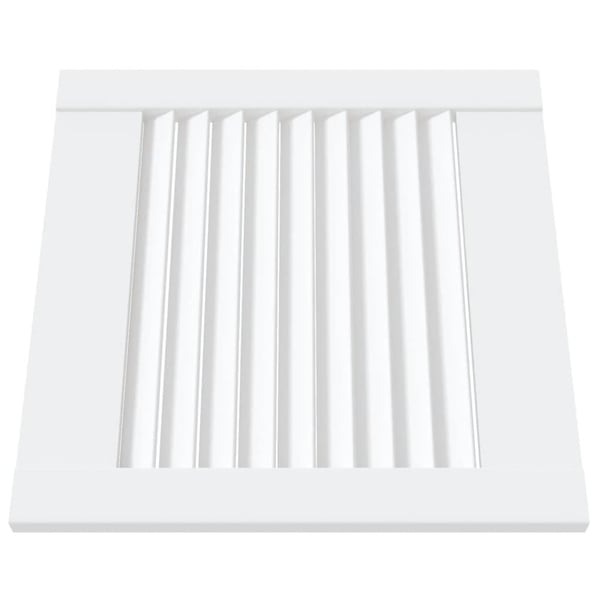 vidaXL skabslåger 4 stk. 39,5x39,4 cm lameldesign massivt fyr hvid