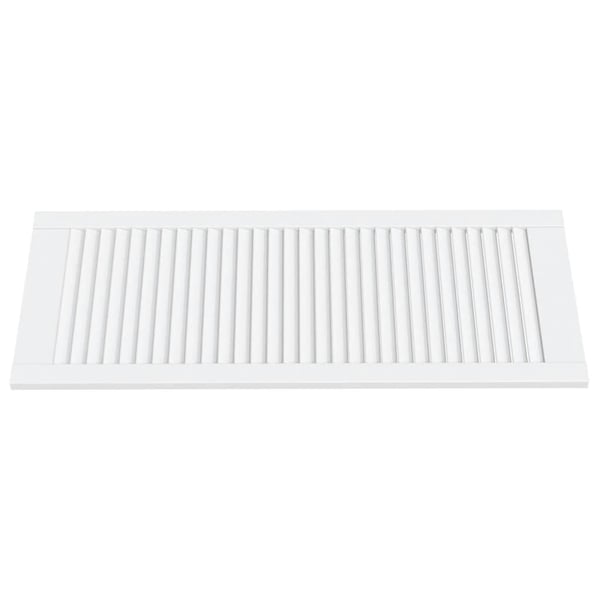 vidaXL Skåpluckor lamelldesign 2 st vit 99,3x39,4 cm massiv furu