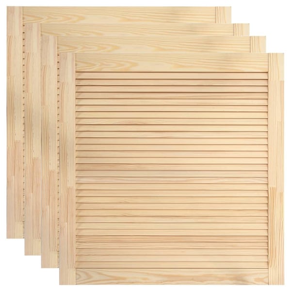vidaXL skabslåger 4 stk. 61,5x59,4 cm lameldesign massivt fyrretræ