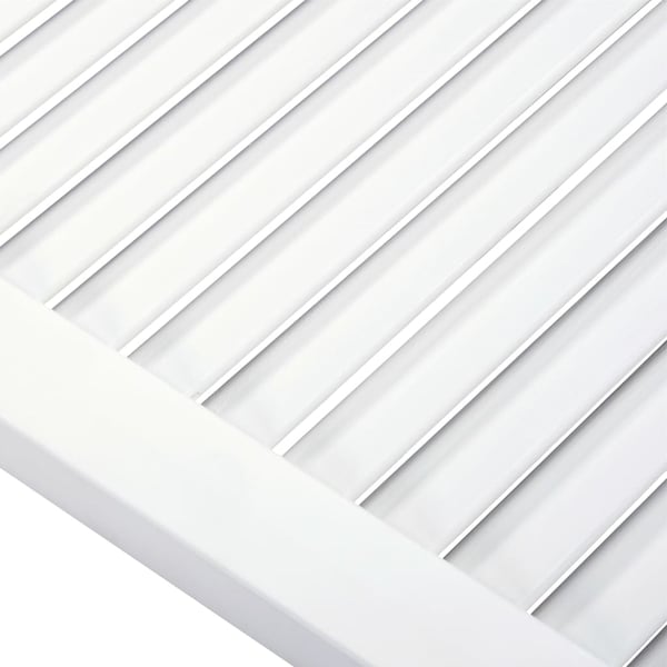 vidaXL skabslåge 99,3x49,4 cm lameldesign massivt fyrretræ hvid