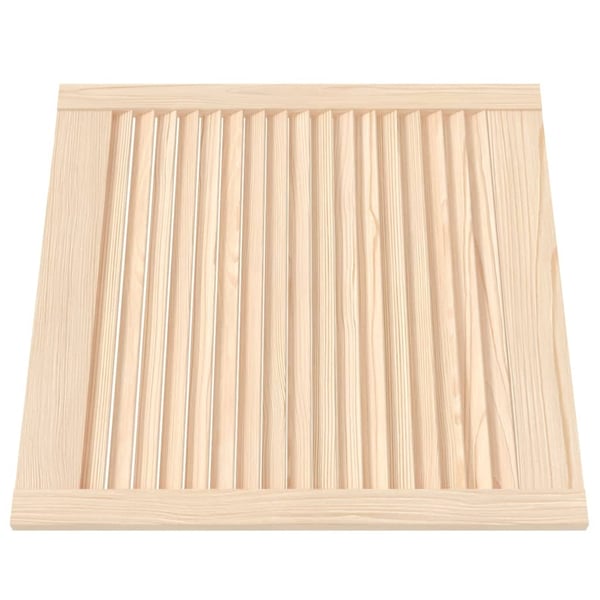 vidaXL Skåplucka lamelldesign 61,5x59,4 cm massiv furu