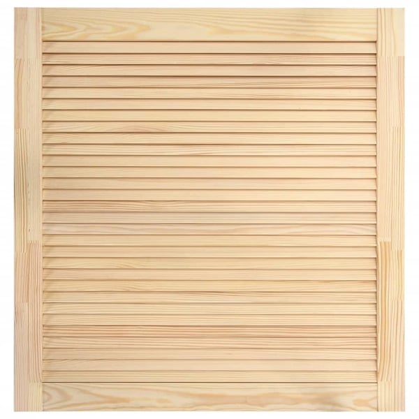 vidaXL Skåplucka lamelldesign 61,5x59,4 cm massiv furu