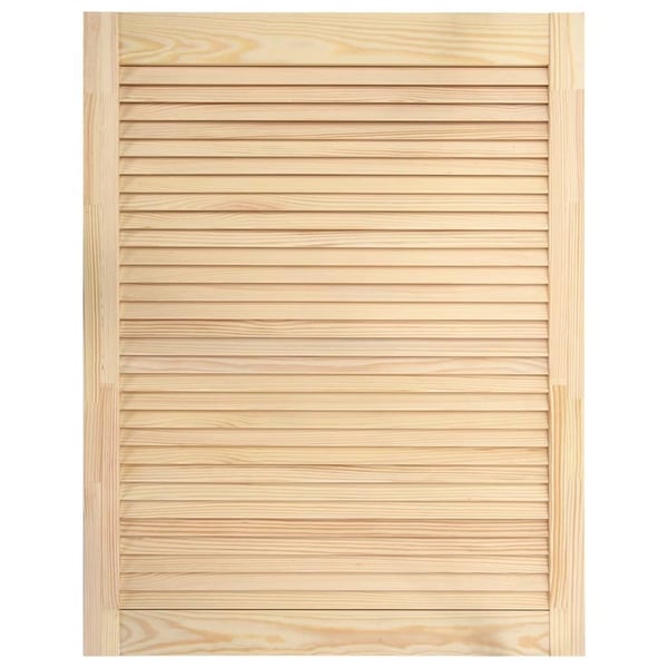 vidaXL skabslåge 61,5x39,4 cm lameldesign massivt fyrretræ
