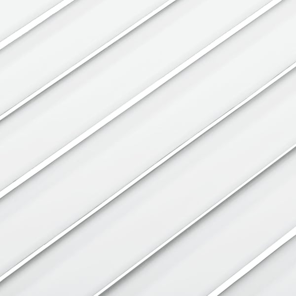 vidaXL skabslåge 61,5x39,4 cm lameldesign massivt fyrretræ hvid