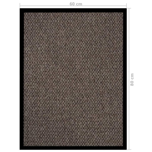 vidaXL Dørmatte beige 60x80 cm
