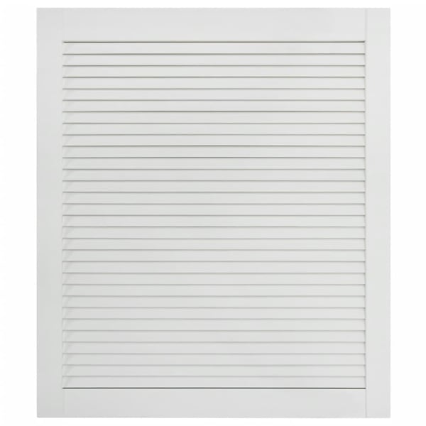 vidaXL skabslåge 61,5x49,4 cm lameldesign massivt fyrretræ hvid