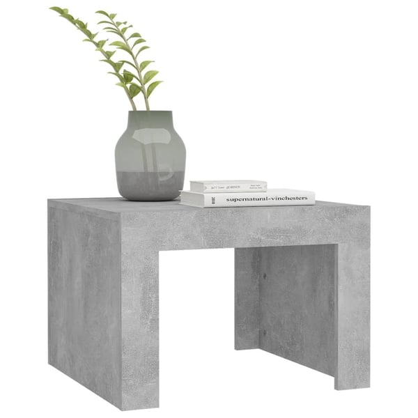 vidaXL sofabord 50x50x35 cm spånplade betongrå