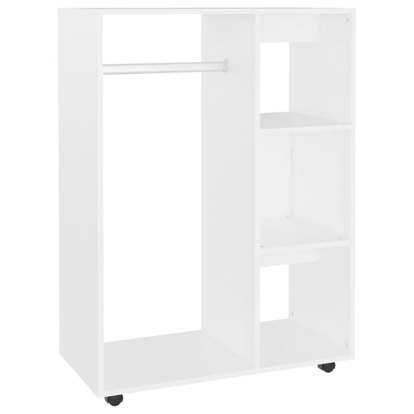 vidaXL garderobe 80x40x110 cm spånplade hvid