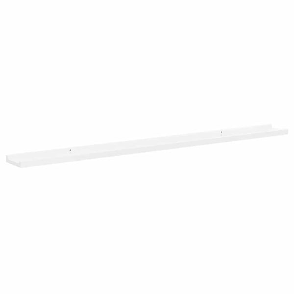 vidaXL væghylder 4 stk. 115x9x3 cm hvid højglans