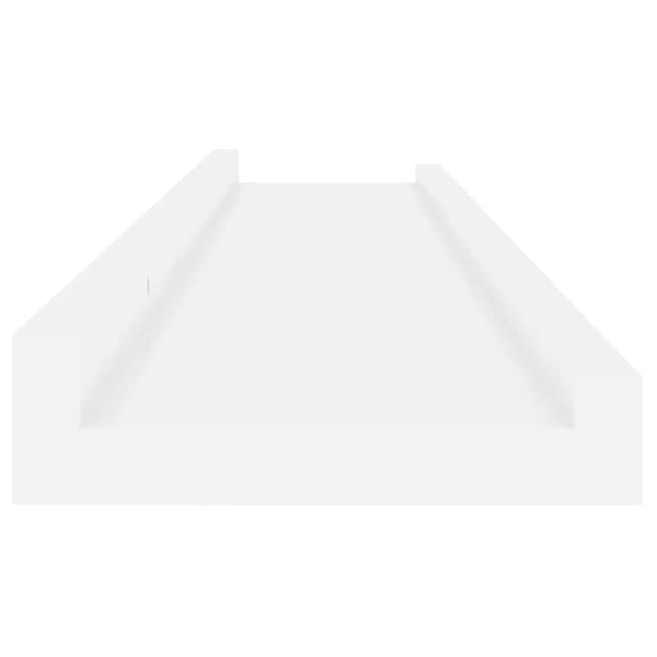 vidaXL væghylder 2 stk. 80x9x3 cm hvid højglans