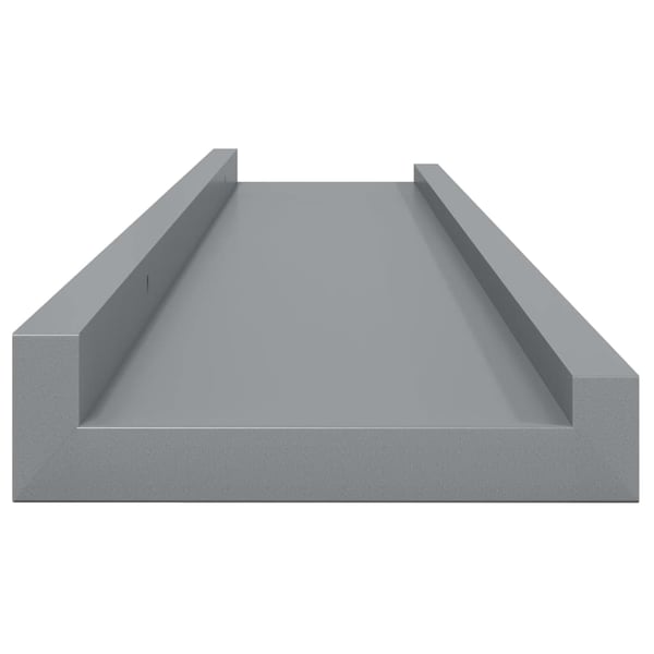 vidaXL væghylder 4 stk. 80x9x3 cm grå