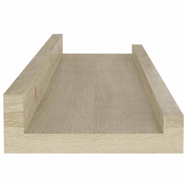 vidaXL væghylder 4 stk. 40x9x3 cm sonoma-eg