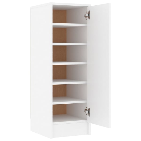 vidaXL skoskab 32x35x92 cm spånplade hvid