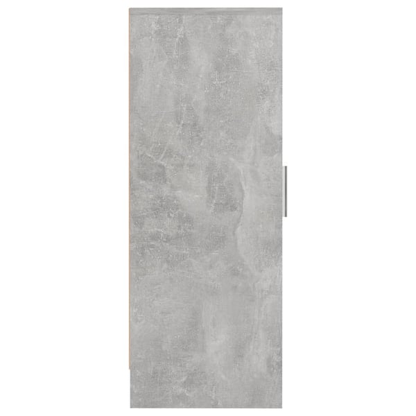 vidaXL Skoskap betonggrå 32x35x92 cm sponplate