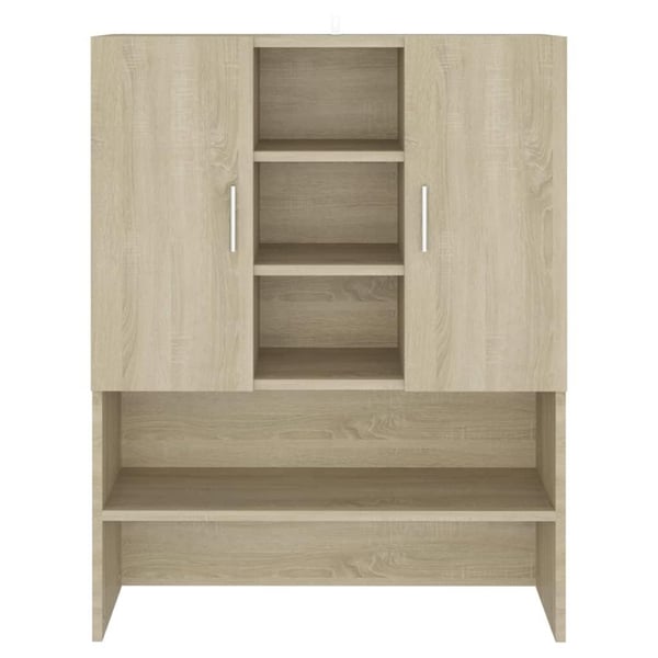 vidaXL vaskemaskineskab 70,5x25,5x90 cm sonoma-eg