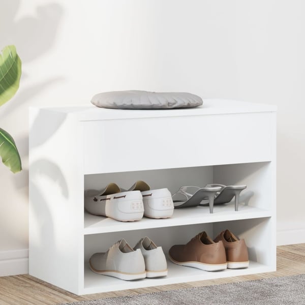 vidaXL skoreol 60x30x45 cm spånplade hvid