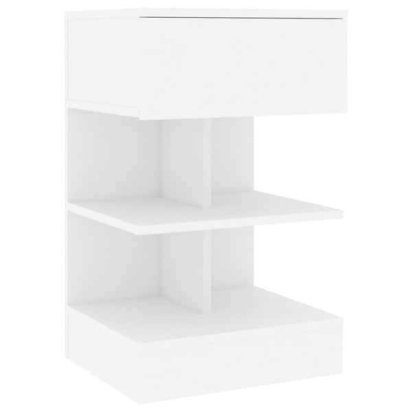 vidaXL sengeskab 40x35x65 cm spånplade hvid