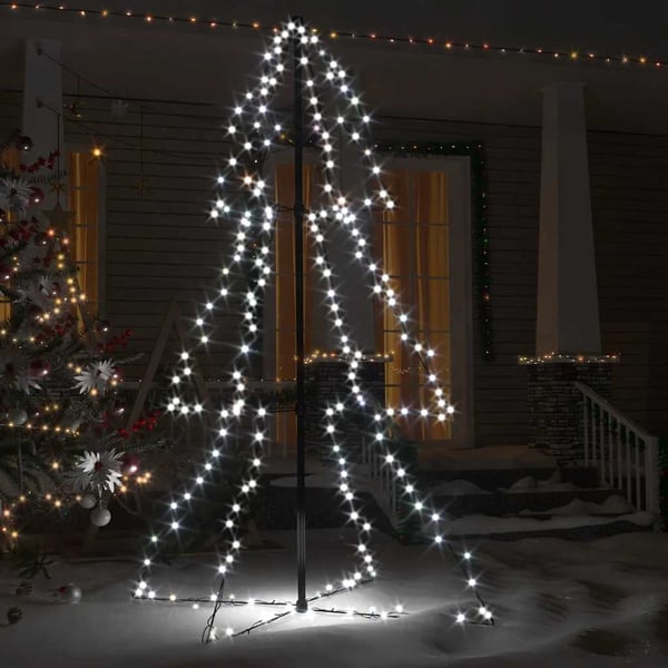vidaXL Juletre kjegle 200 LED innendørs og utendørs 98x150 cm