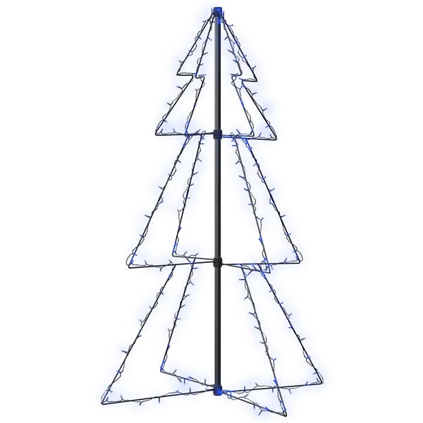 vidaXL Juletrekjegle 160 LED innendørs og utendørs 78x120 cm