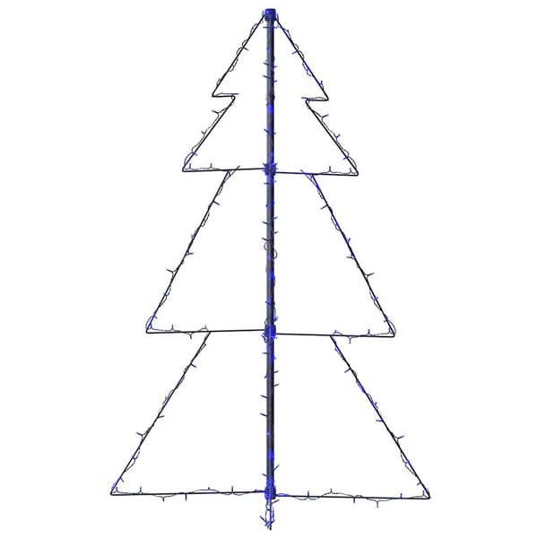 vidaXL Juletrekjegle 160 LED innendørs og utendørs 78x120 cm
