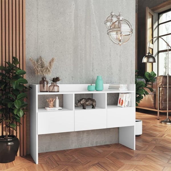 vidaXL skænk 105x30x70 cm spånplade hvid