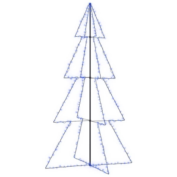 vidaXL lysende juletræ 143x250 cm 360 LED'er indendørs/udendørs