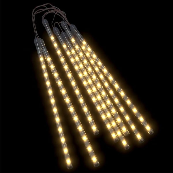 vidaXL Meteorlys 8 stk 30 cm varmhvit 192 LED innendørs og utendørs