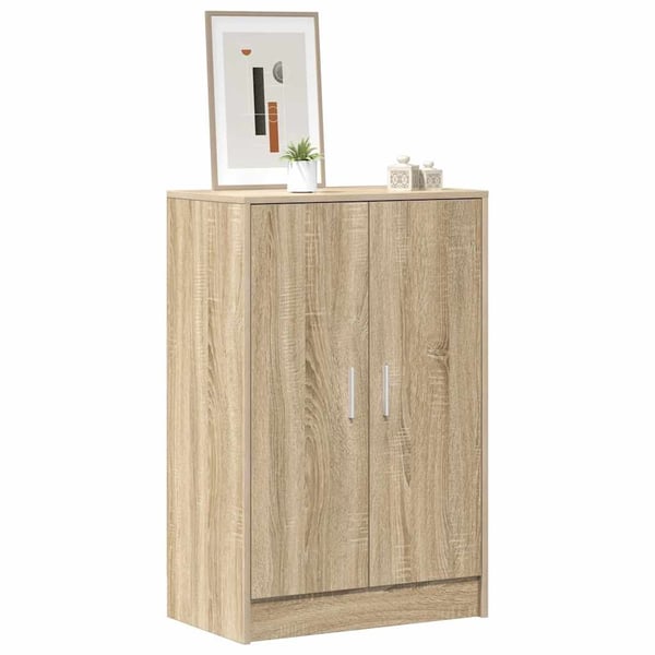 vidaXL skoreol 60x35x92 cm spånplade sonoma-eg