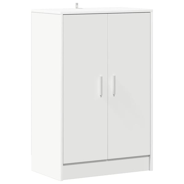 vidaXL Skoskåp vit 60x35x92 cm konstruerat trä
