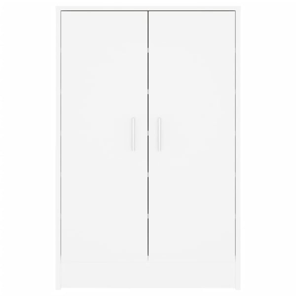 vidaXL Skoskap hvit 60x35x92 cm konstruert tre