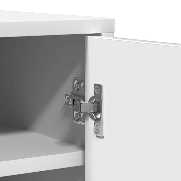 vidaXL Skoskap hvit 60x35x92 cm konstruert tre