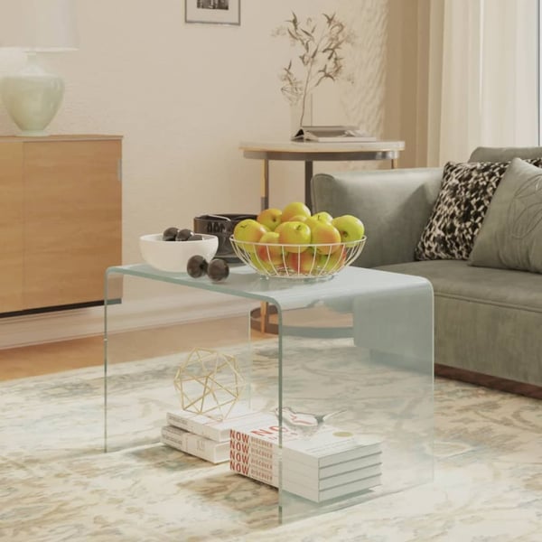 vidaXL sidebord 40x40x60 cm hærdet glas