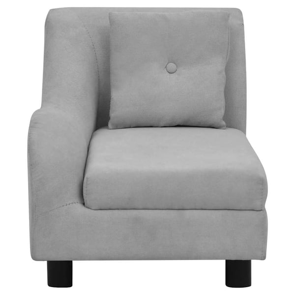 vidaXL hundesofa med pude 83x44x44 cm plys grå