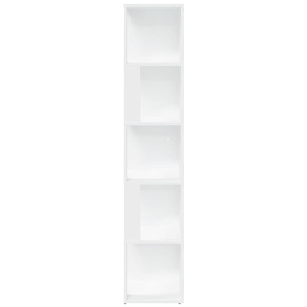 vidaXL hjørnereol 33x33x164,5 cm spånplade hvid