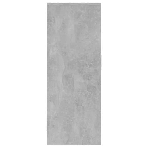 vidaXL Skoskap betonggrå 60x35x92 cm konstruert tre